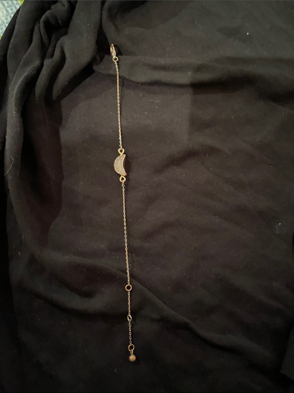 Delicate Gold Moon Chain Bracelet - Women Jewelry